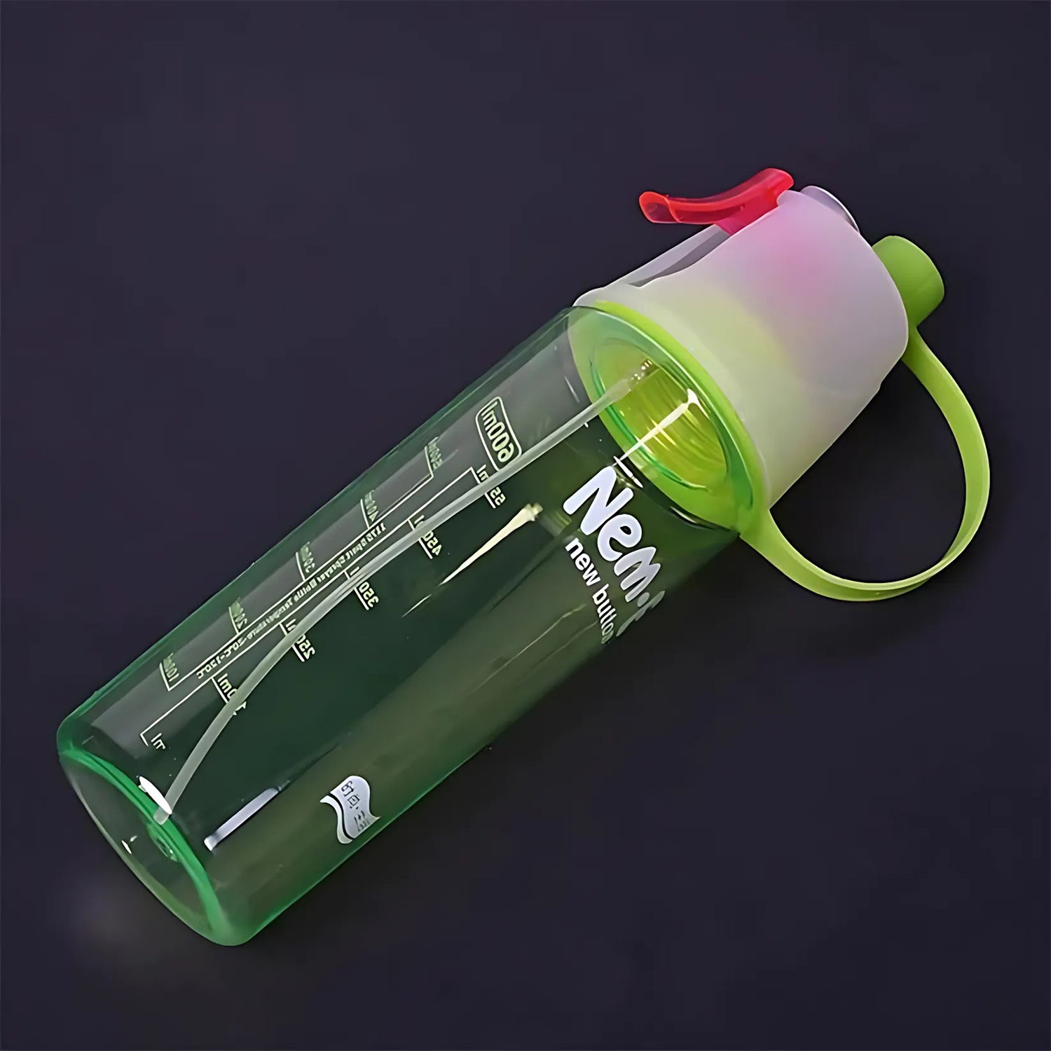 Plastic Dual Function Sports Water Bottle With Built-in Mist Spray And Leakproof Cap (600ml  1 Pc) Plastic Dual Function Sports Water Bottle With Built-in Mist Spray And Leakproof Cap (600ml  1 Pc)
